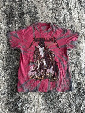 Metallica Red Pushead T Shirt Men S Sm Tie Dye Double Sided Licensed